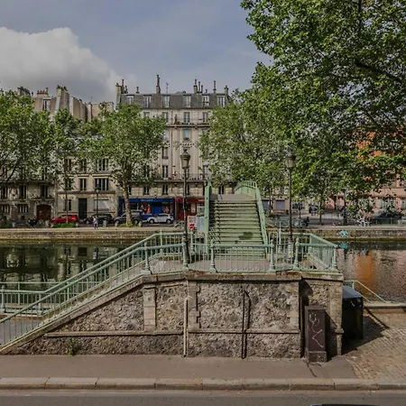 Quiet 1bd 2p Canal St Martin Lejlighed *